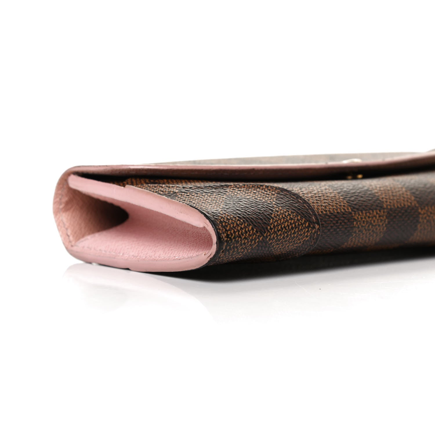 Louis Vuitton Damier Ebene Caissa Wallet Rose Ballerine 7 of 11