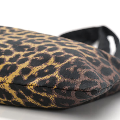 Saint Laurent Canvas Leopard Tote Black 10 of 13