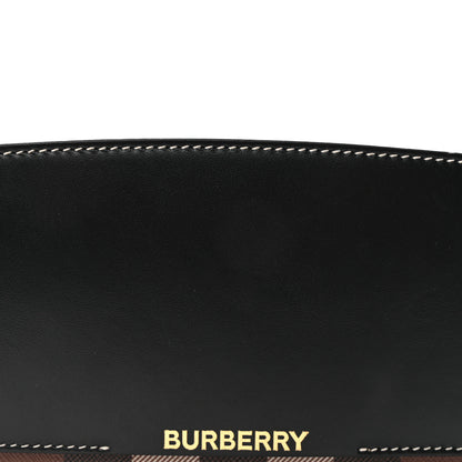 Burberry E-Canvas Check Calfskin Catherine Shoulder Bag Dark Birch Brown 7 of 9