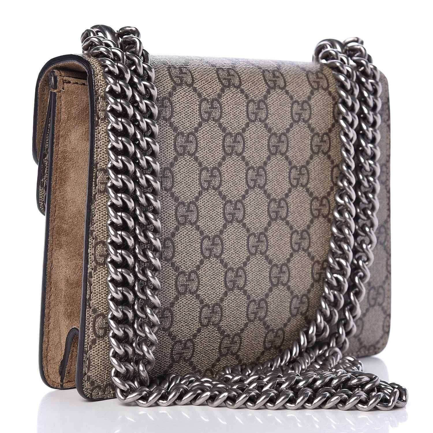 Gucci GG Supreme Monogram Mini Dionysus Shoulder Bag Taupe 3 of 11
