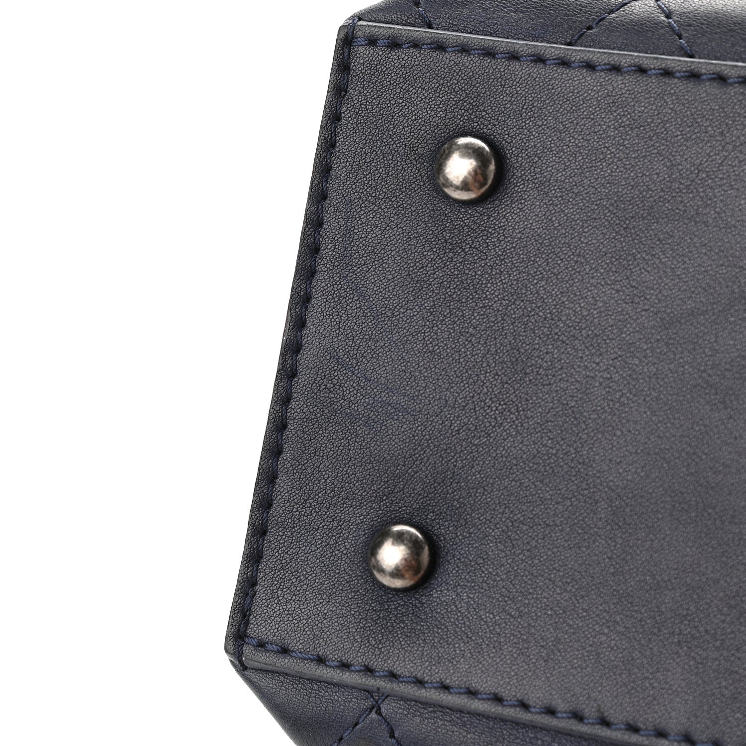 Chanel Calfskin Stitched Urban Luxury Top Handle Bag Navy 11 of 14