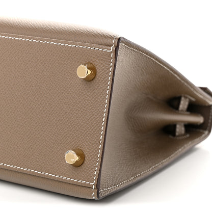 Hermes Epsom Kelly Sellier 25 Etoupe 10 of 11