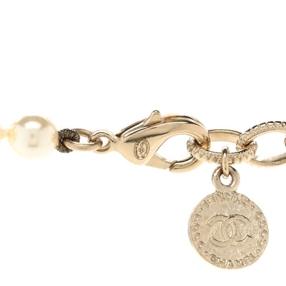 Chanel Pearl CC 100th Anniversary Necklace Light Gold 5 of 6