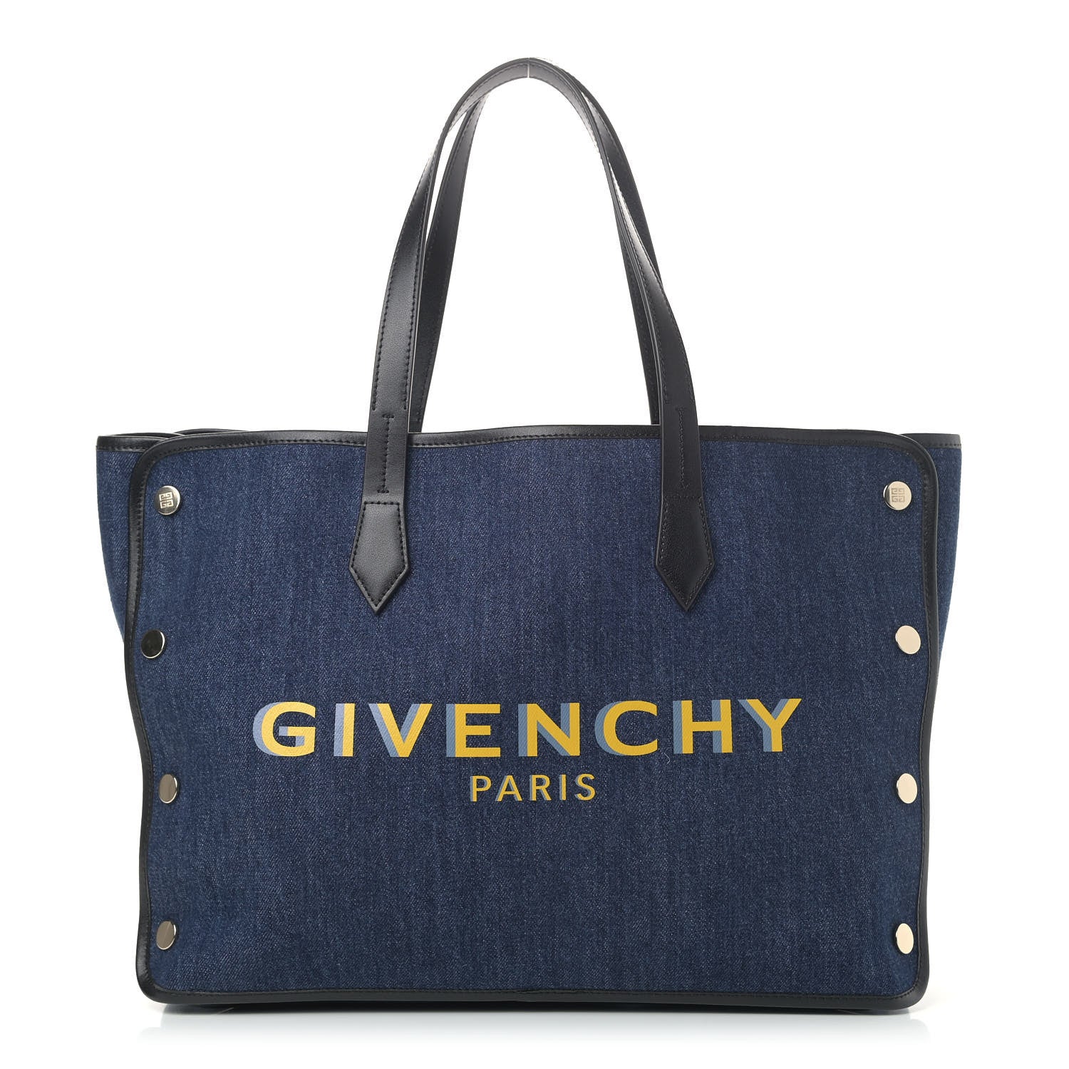 Givenchy Denim Medium Logo Bond Shopper Tote Blue 1 of 10