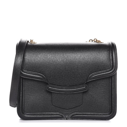 Alexander McQueen Calfskin Heroine Chain Satchel Black 1 of 9