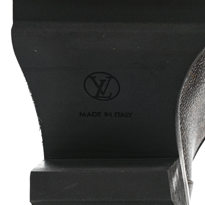 Louis Vuitton Monogram Calfskin Beaubourg Platform Derby Shoes 40 Brown 6 of 9
