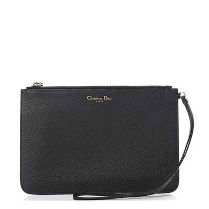 Christian Dior Bullcalf Diorissimo Pouch Black 1 of 6