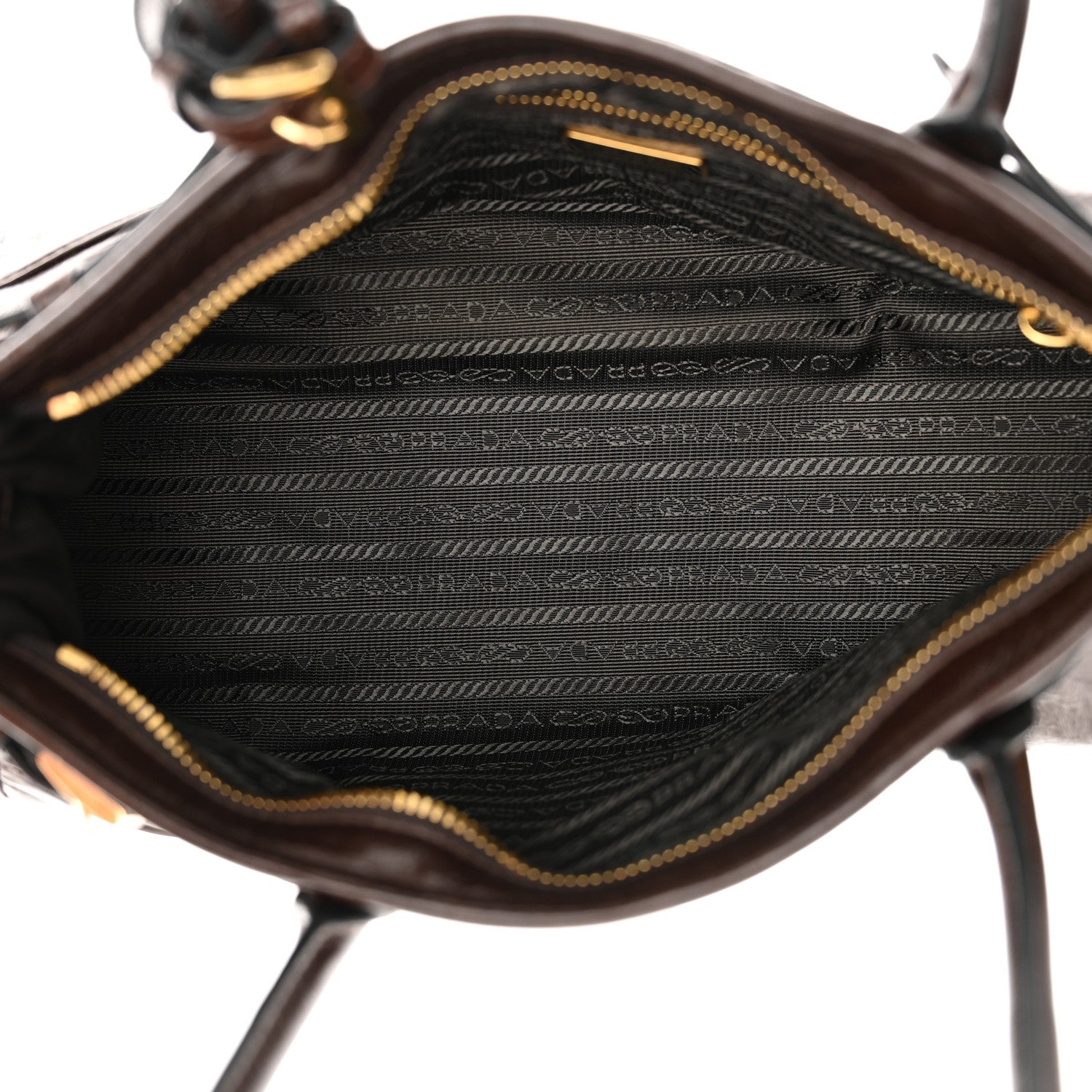 Prada Shiny Nappa Medium Bonnie Shoulder Bag Moro 5 of 11