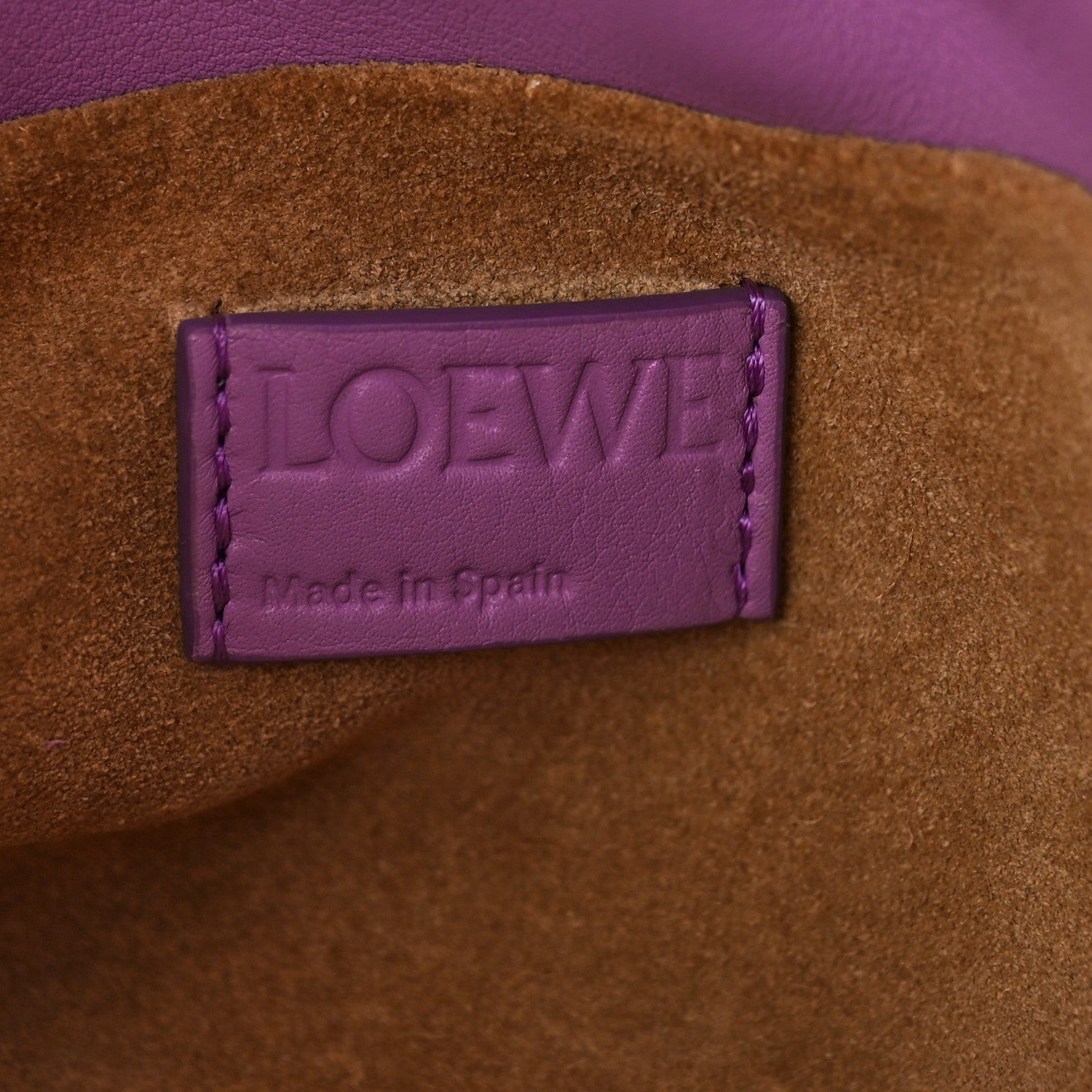 Loewe Calfskin Mini Flamenco Knot Bag Purple 6 of 10