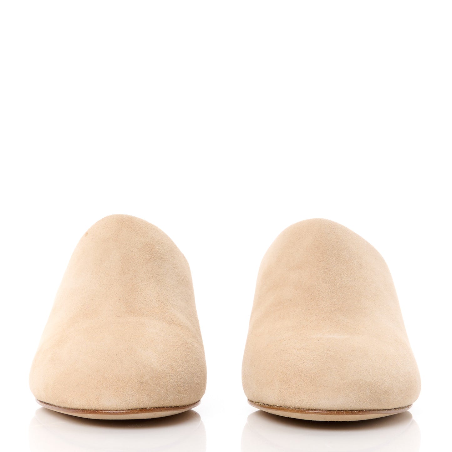 Kid Suede Logo Mules 37 Beige