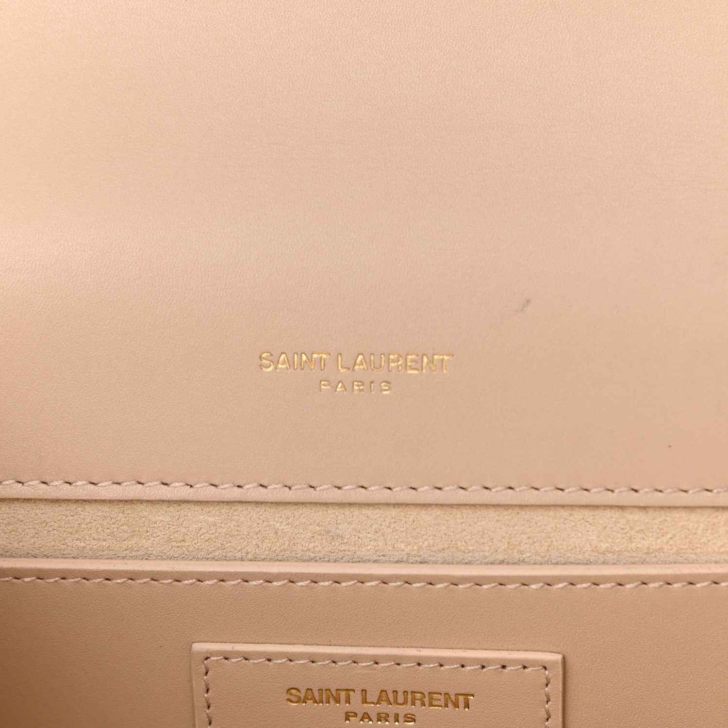 Saint Laurent Smooth Calfskin Medium Classic Monogram Kate Tassel Satchel Nude Powder 6 of 16
