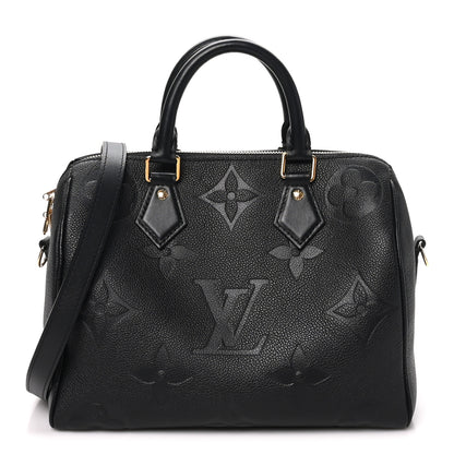 Louis Vuitton Empreinte Monogram Giant Speedy Bandouliere 25 Black 1 of 9
