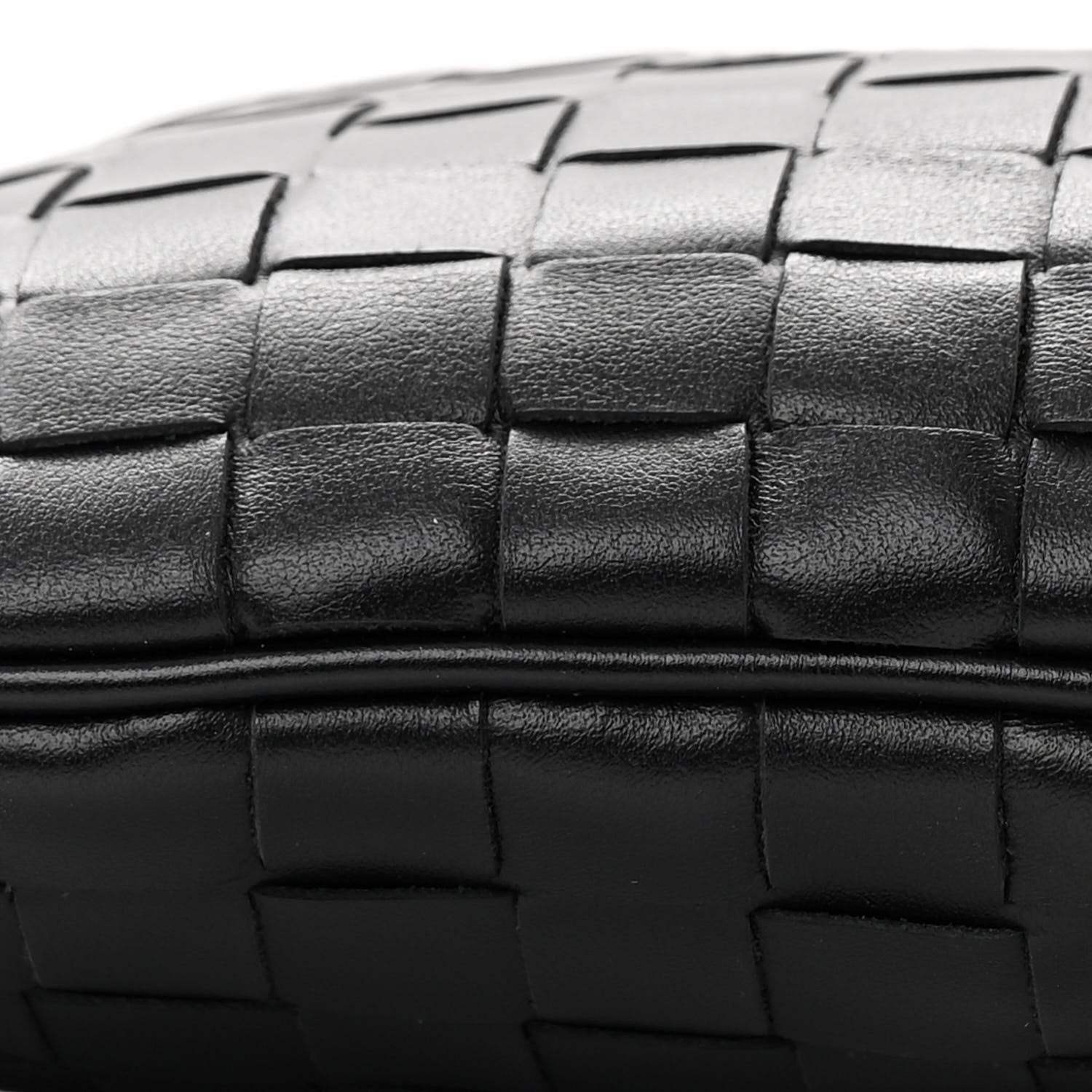 Bottega Veneta Calfskin Intrecciato Small Virgule Black 10 of 11