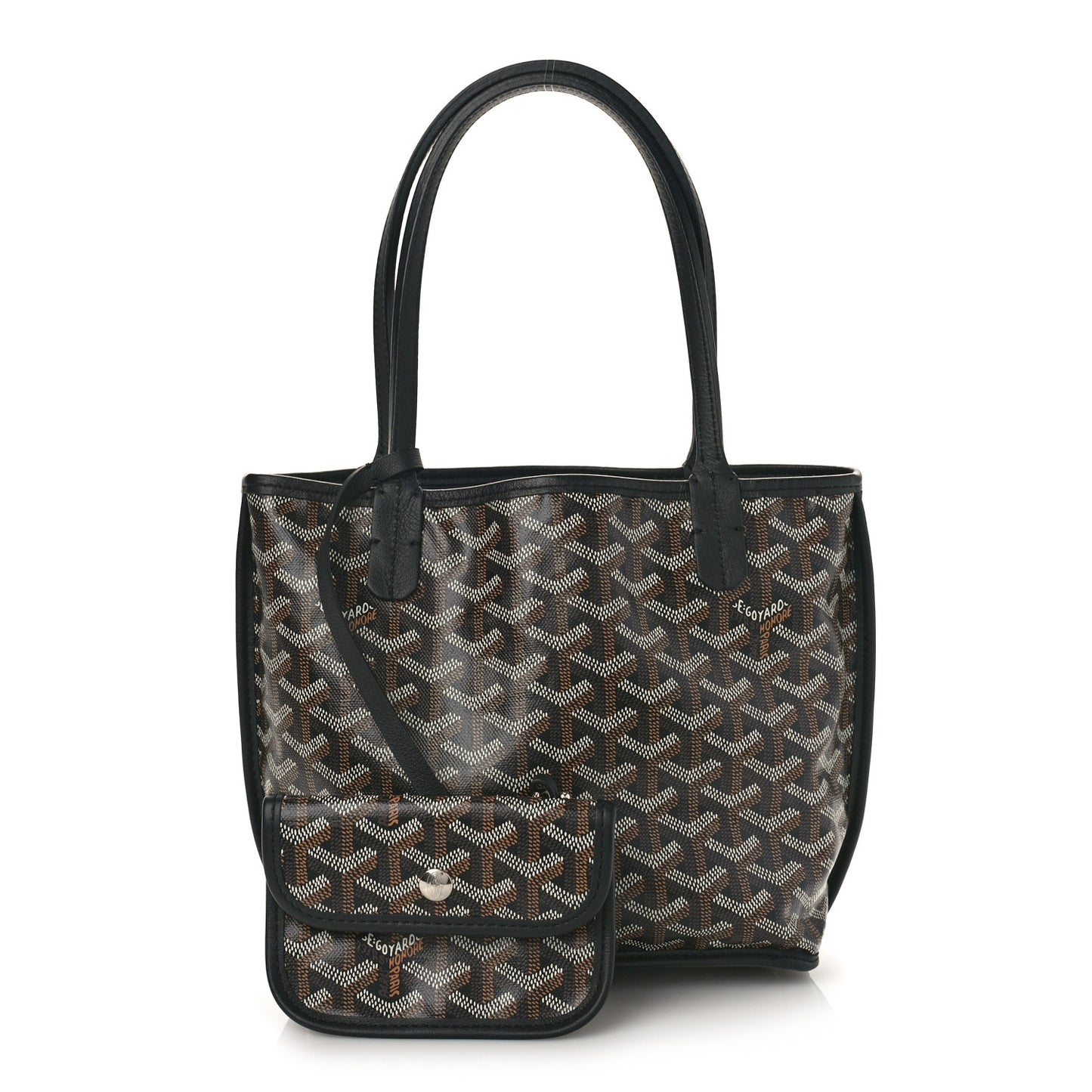 Goyardine Reversible Mini Anjou Black