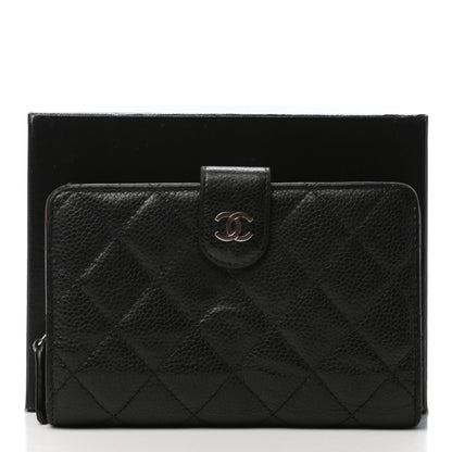 Chanel Caviar Quilted Zipped Pocket Wallet Black 11 of 11
