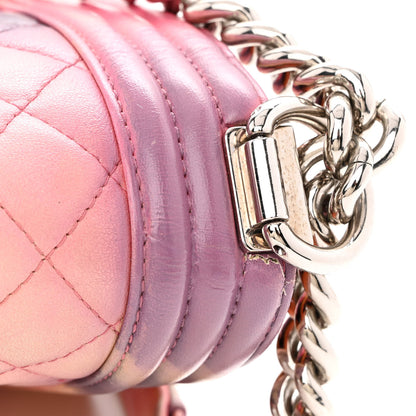 Chanel Printed Lambskin Quilted Medium Flower Power Boy Flap 13 of 15