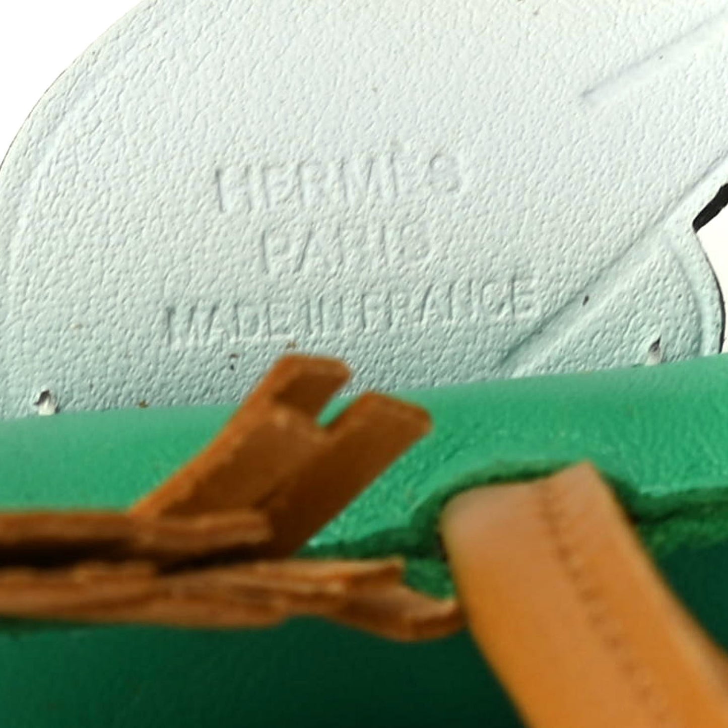 Milo Lambskin Grigri Rodeo Pegase Horse Bag Charm PM Menthe Sesame Bleu Brume
