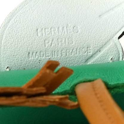 Hermes Milo Lambskin Grigri Rodeo Pegase Horse Bag Charm PM Menthe Sesame Bleu Brume 3 of 4
