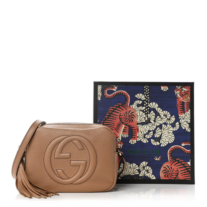 Gucci Pebbled Calfskin Small Soho Disco Bag Camelia 12 of 12