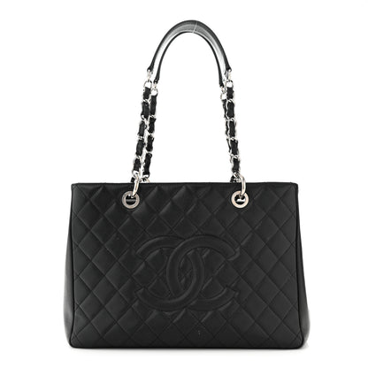 Chanel Caviar Quilted Grand Shopping Tote GST Black 1 of 12