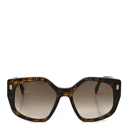 Fendi Acetate FF Fendi Butterfly Sunglasses FE40017I Havana 2 of 7