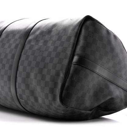 Louis Vuitton Damier Graphite Keepall Bandouliere 55 9 of 12