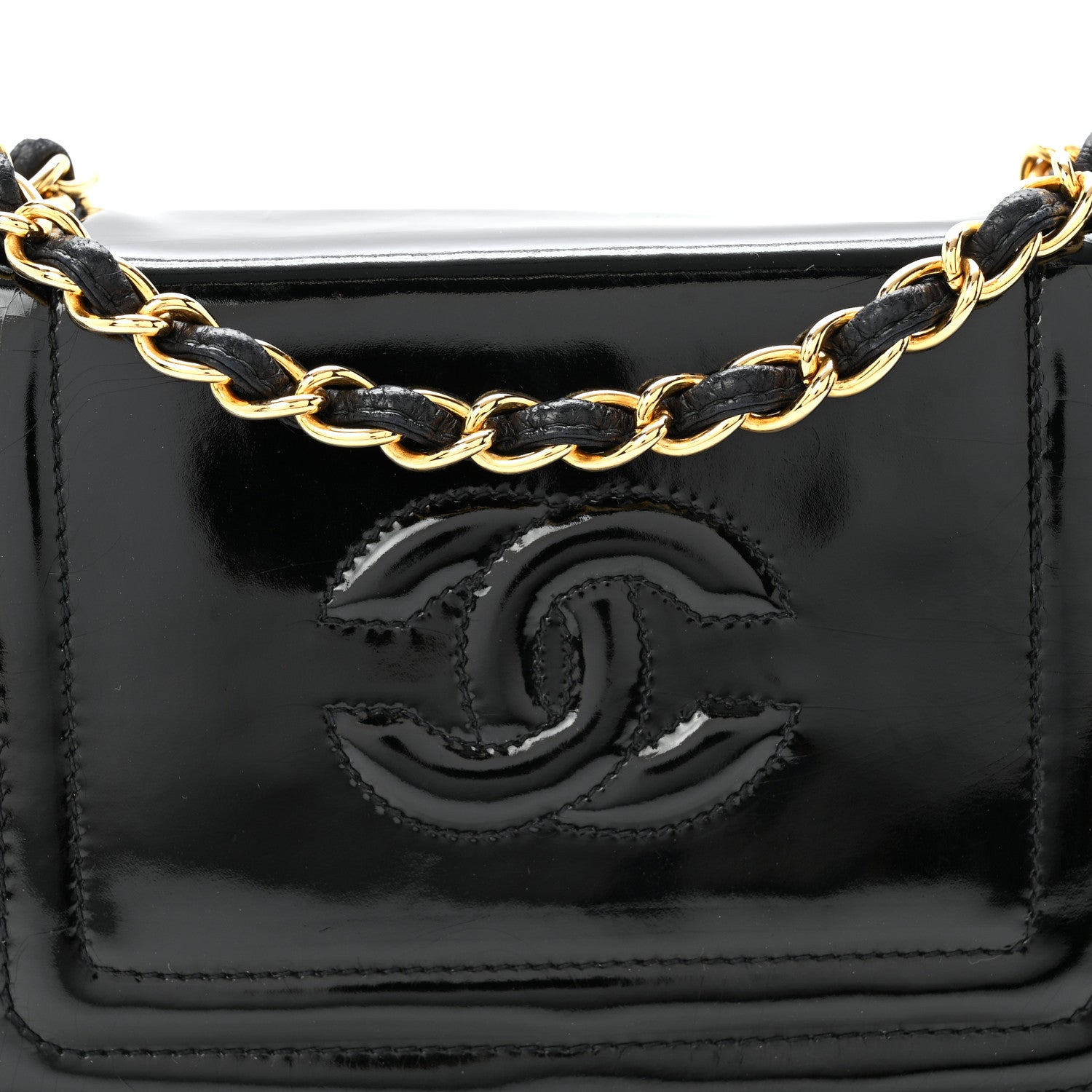 Chanel Patent Mini Flap Black 8 of 10