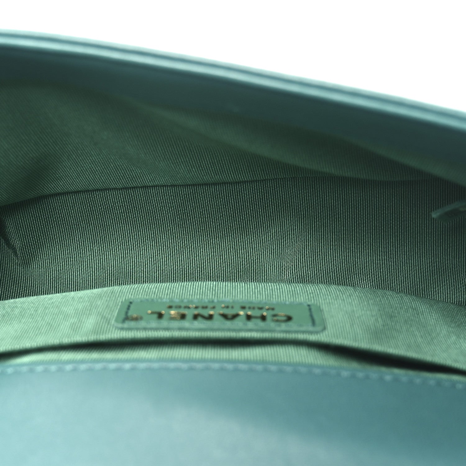 Chanel Lambskin Tweed Quilted Small Boy Flap Green 5 of 10