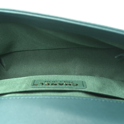 Chanel Lambskin Tweed Quilted Small Boy Flap Green 5 of 10