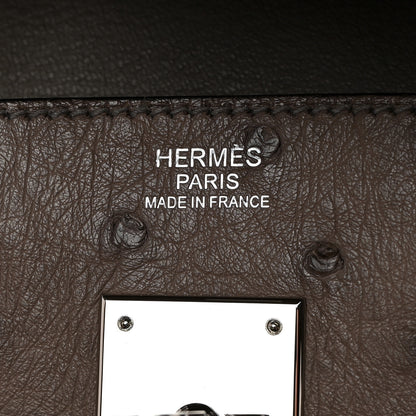 Hermes Ostrich Birkin 30 Gris Tourterelle 6 of 12