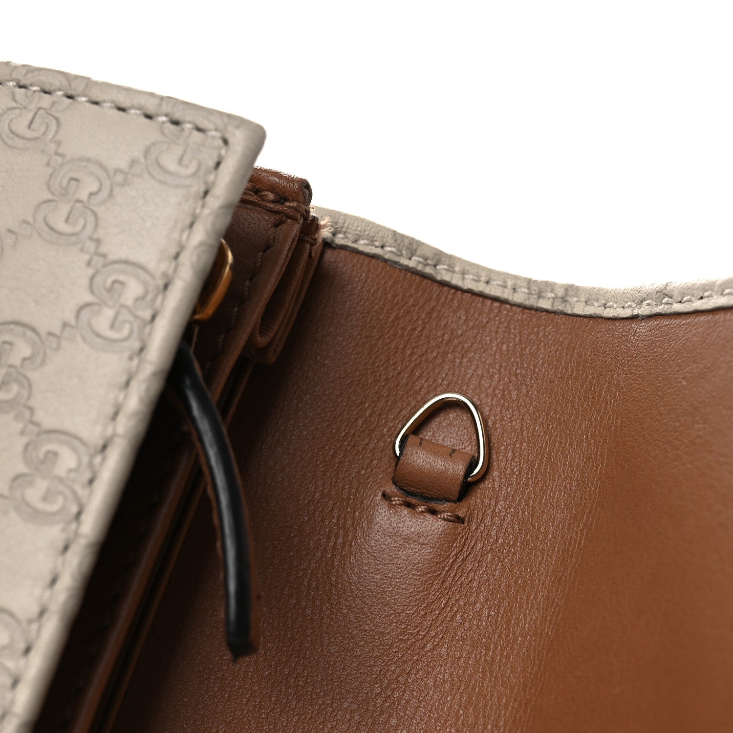 Gucci Soft Microguccissima Dice Chain Wallet Beige 8 of 8