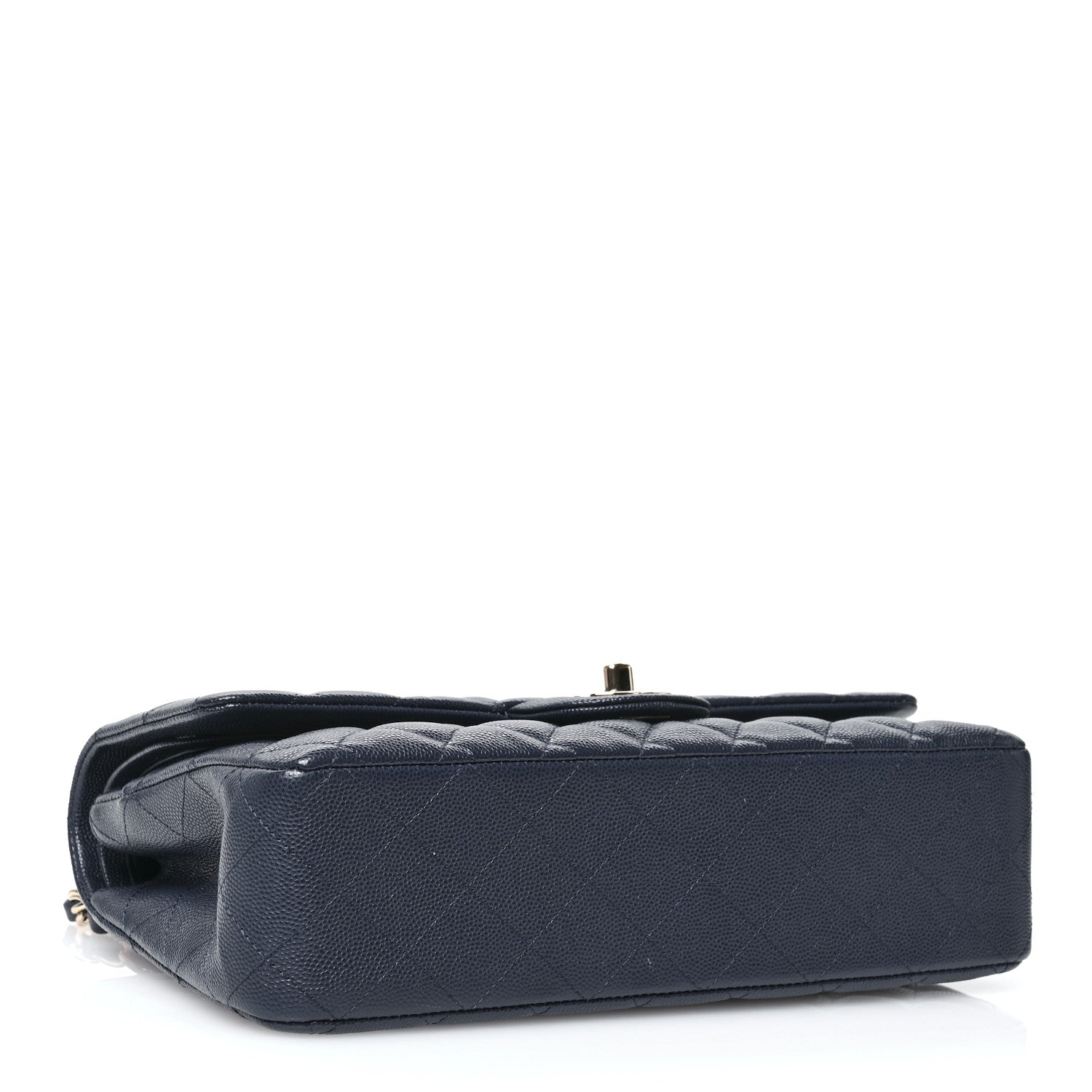 Chanel Caviar Quilted Medium Double Flap Navy 4 of 11