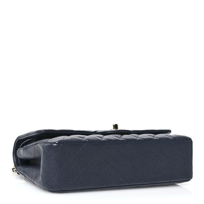 Chanel Caviar Quilted Medium Double Flap Navy 4 of 11