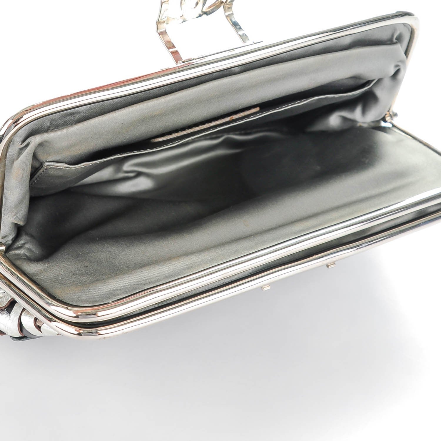 Chanel Crackled Calfskin CC Mix Frame Clutch Bronze 5 of 8