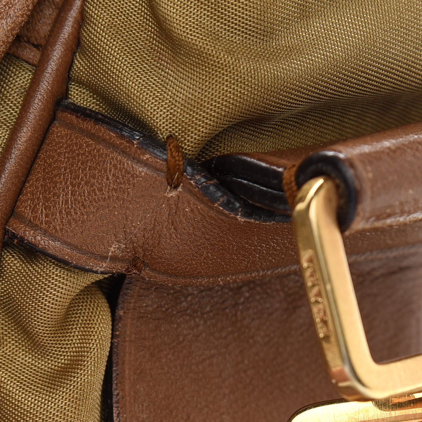 Tessuto Nylon Messenger Bag Tabacco