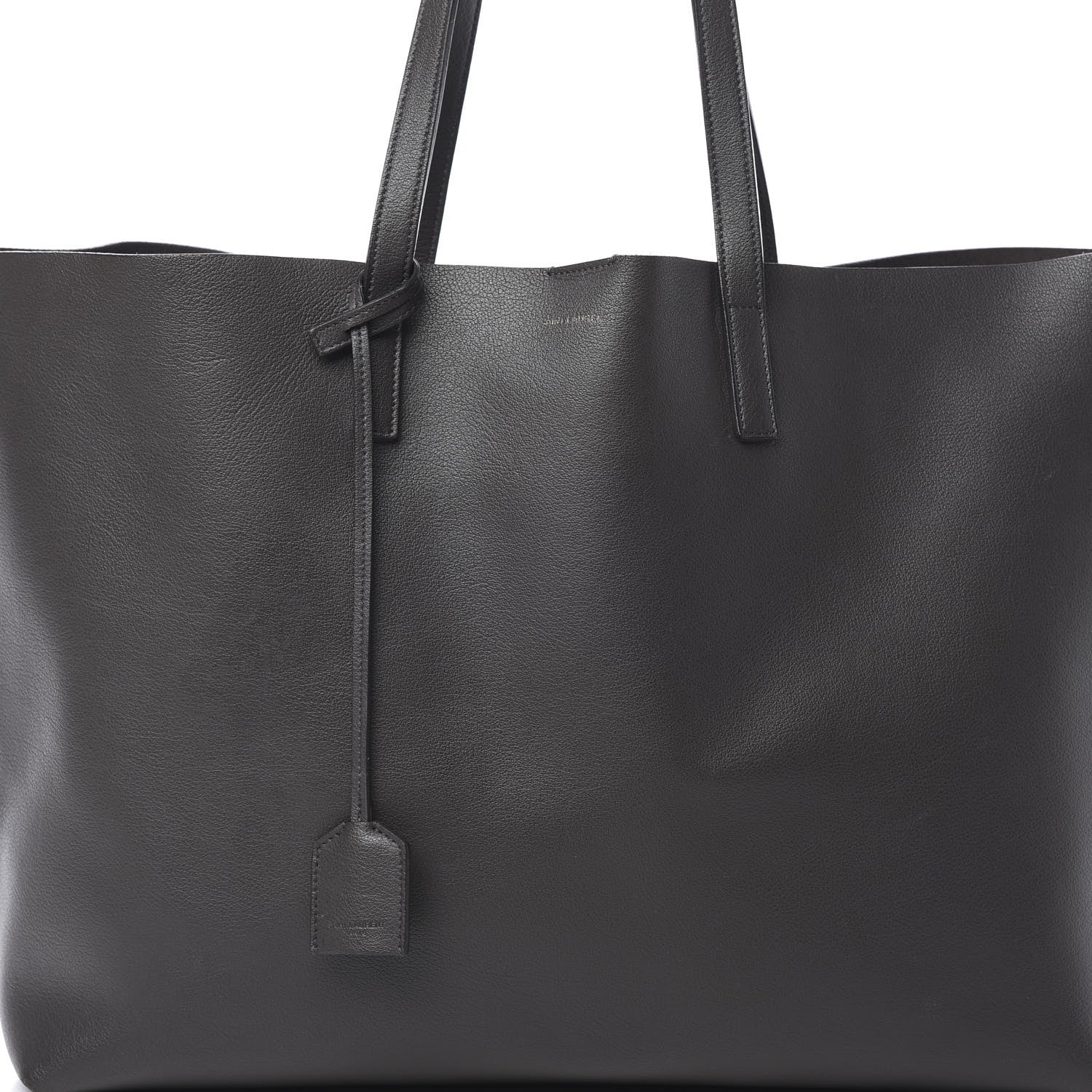 Saint Laurent Calfskin Large Shopping Tote Dark Grey 9 of 18