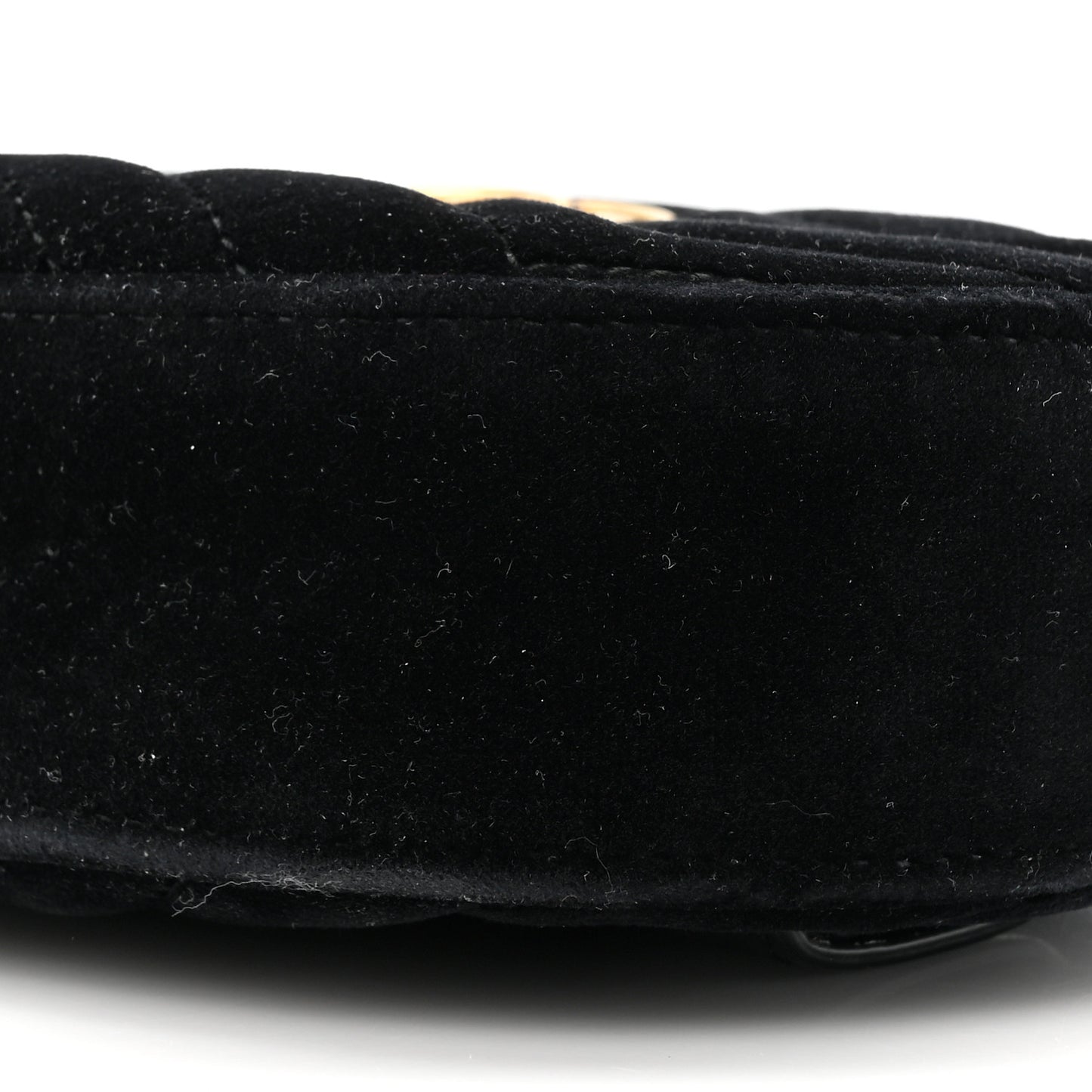 Velvet Matelasse GG Marmont Belt Bag 75 30 Black