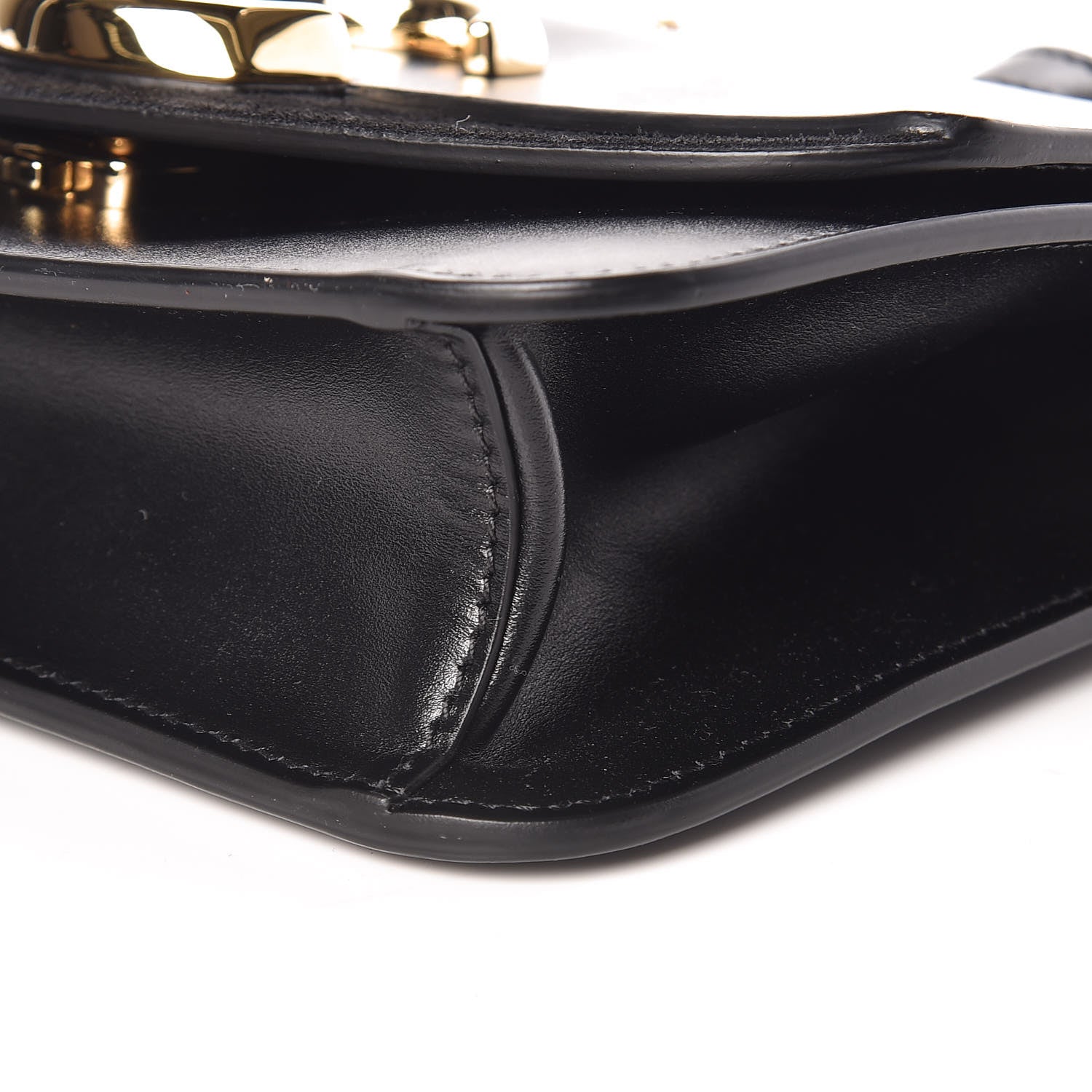 Chloe Calfskin Suede C Clutch With Chain Black 9 of 10