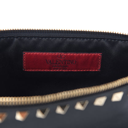 Valentino Garavani Vitello Large Rockstud Zip Pouch Black 5 of 5
