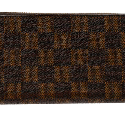 Louis Vuitton Damier Ebene Clemence Wallet Rose Ballerine 9 of 13