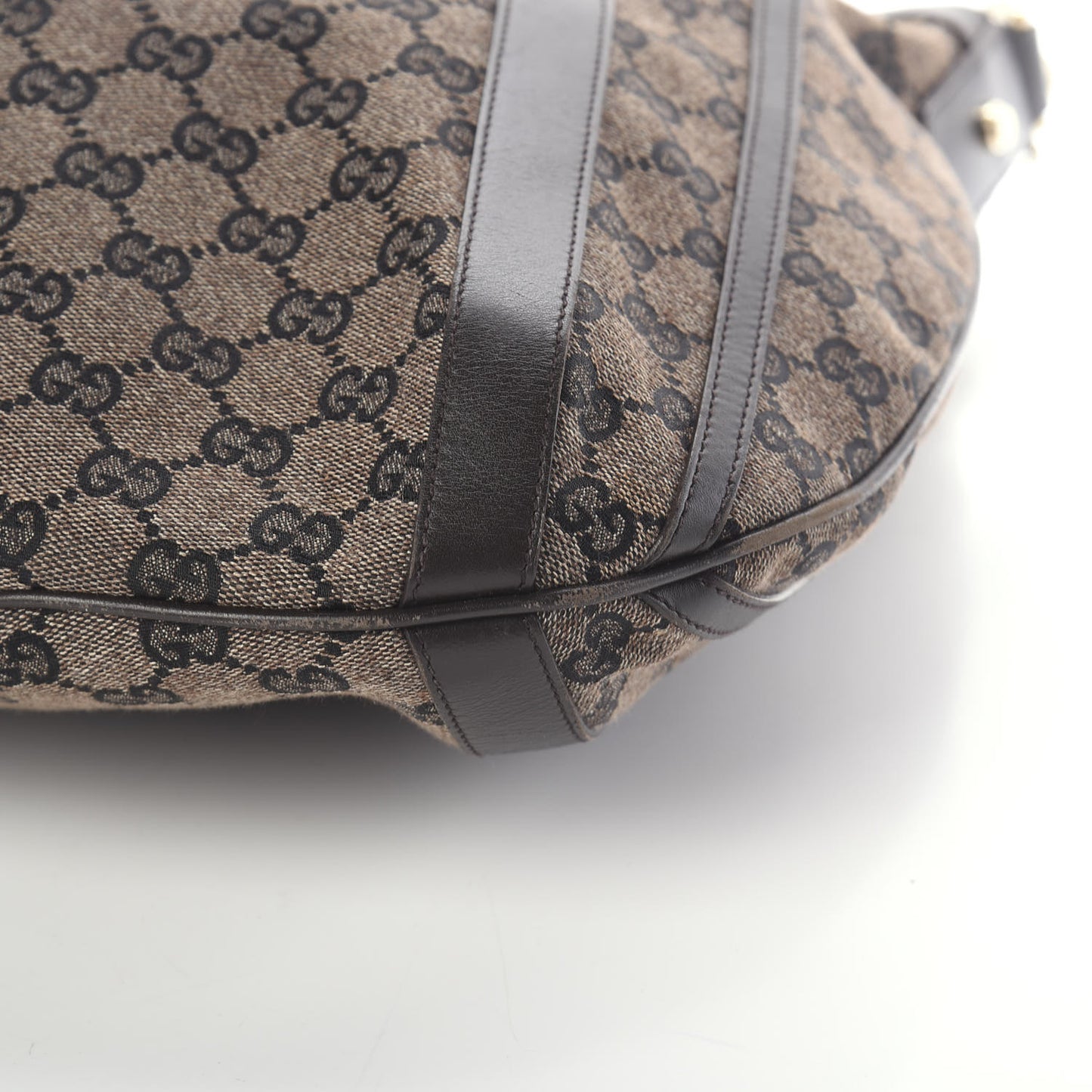 Monogram Medium Abbey Convertible Tote Dark Brown