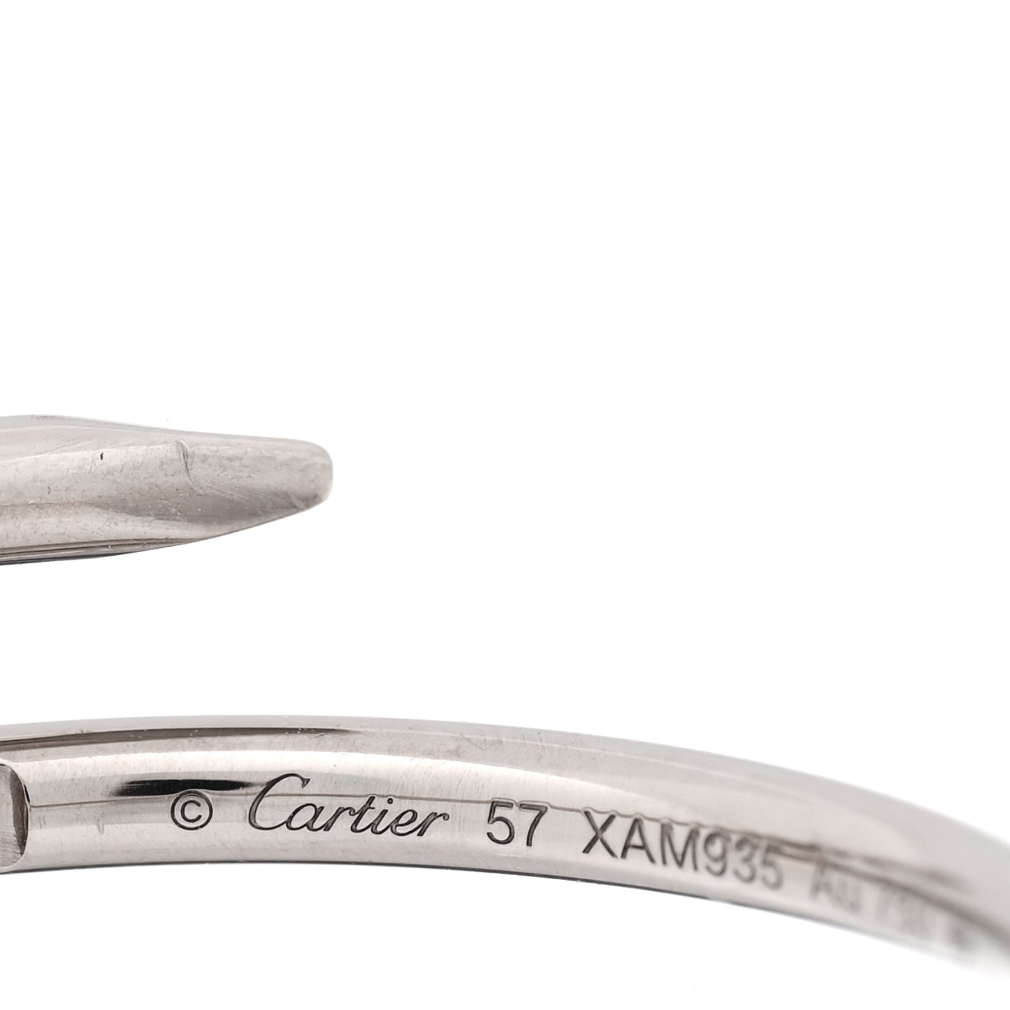 18K White Gold Small Juste Un Clou Ring 57 8