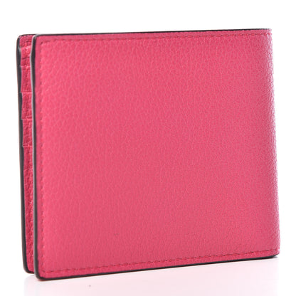 Gucci Grained Calfskin Logo Bi-Fold Wallet Box Pink Green 4 of 9