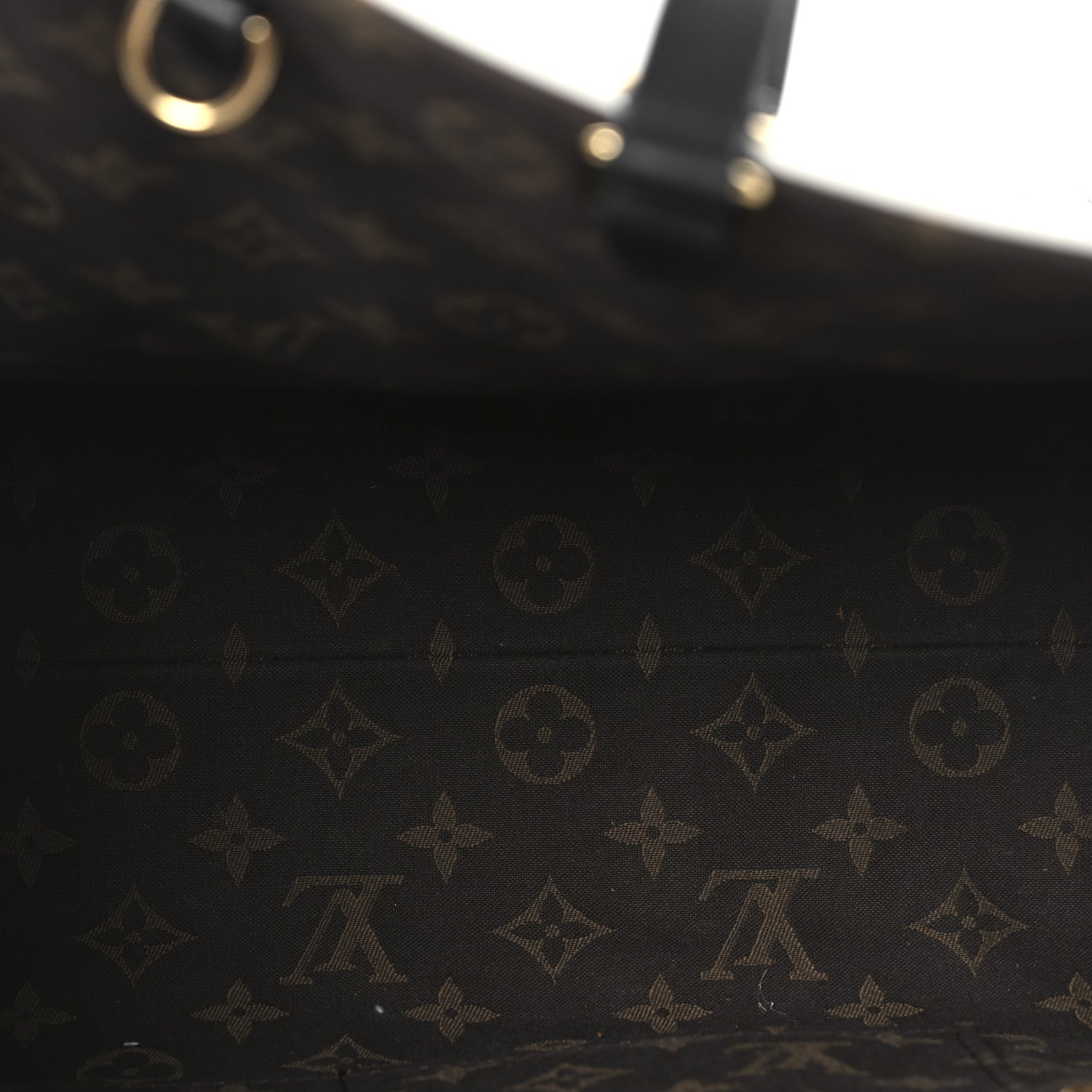Louis Vuitton X FORNASETTI Calfskin Architettura Onthego MM Black White 5 of 9