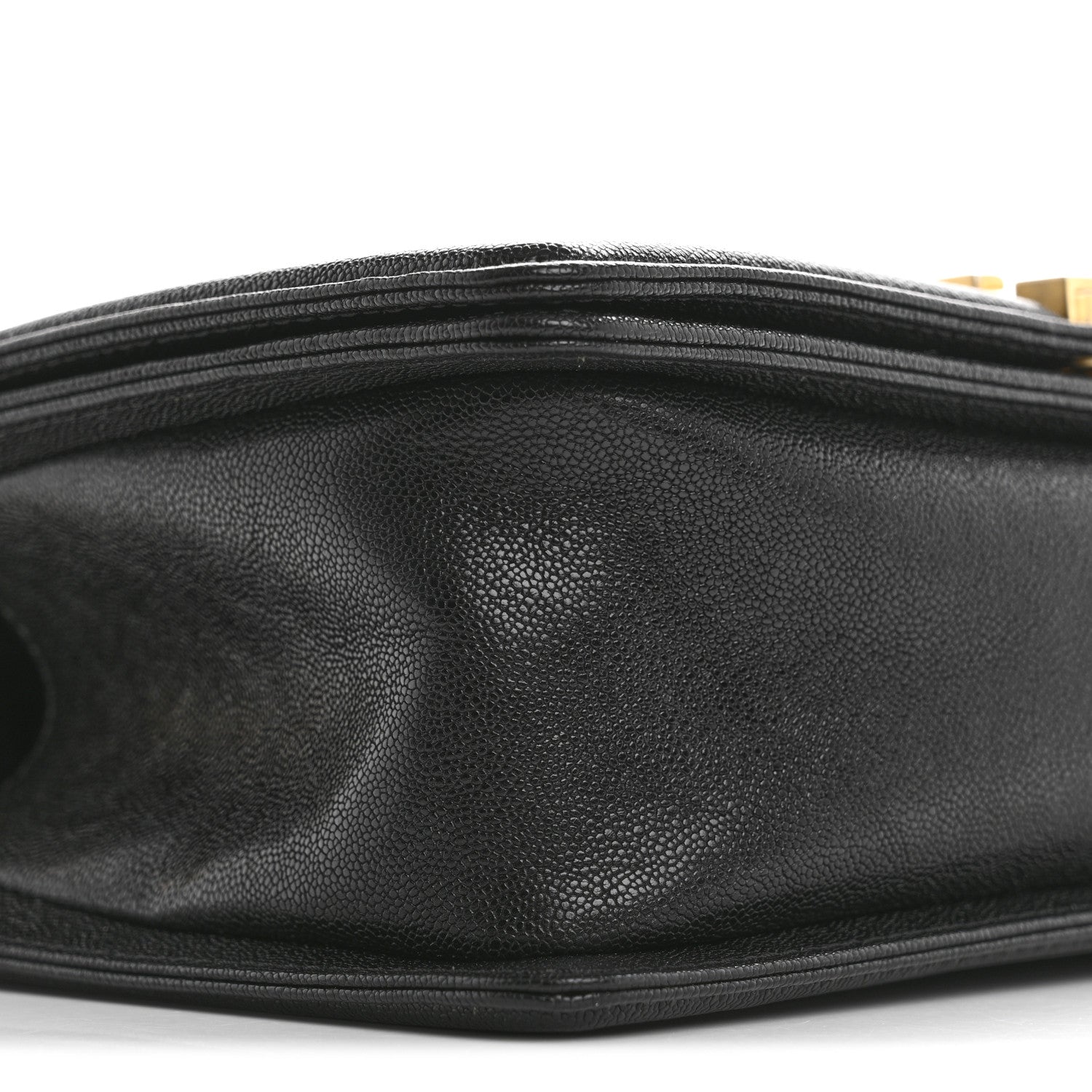 Chanel Caviar Chevron Quilted Medium Boy Flap Black 9 of 13