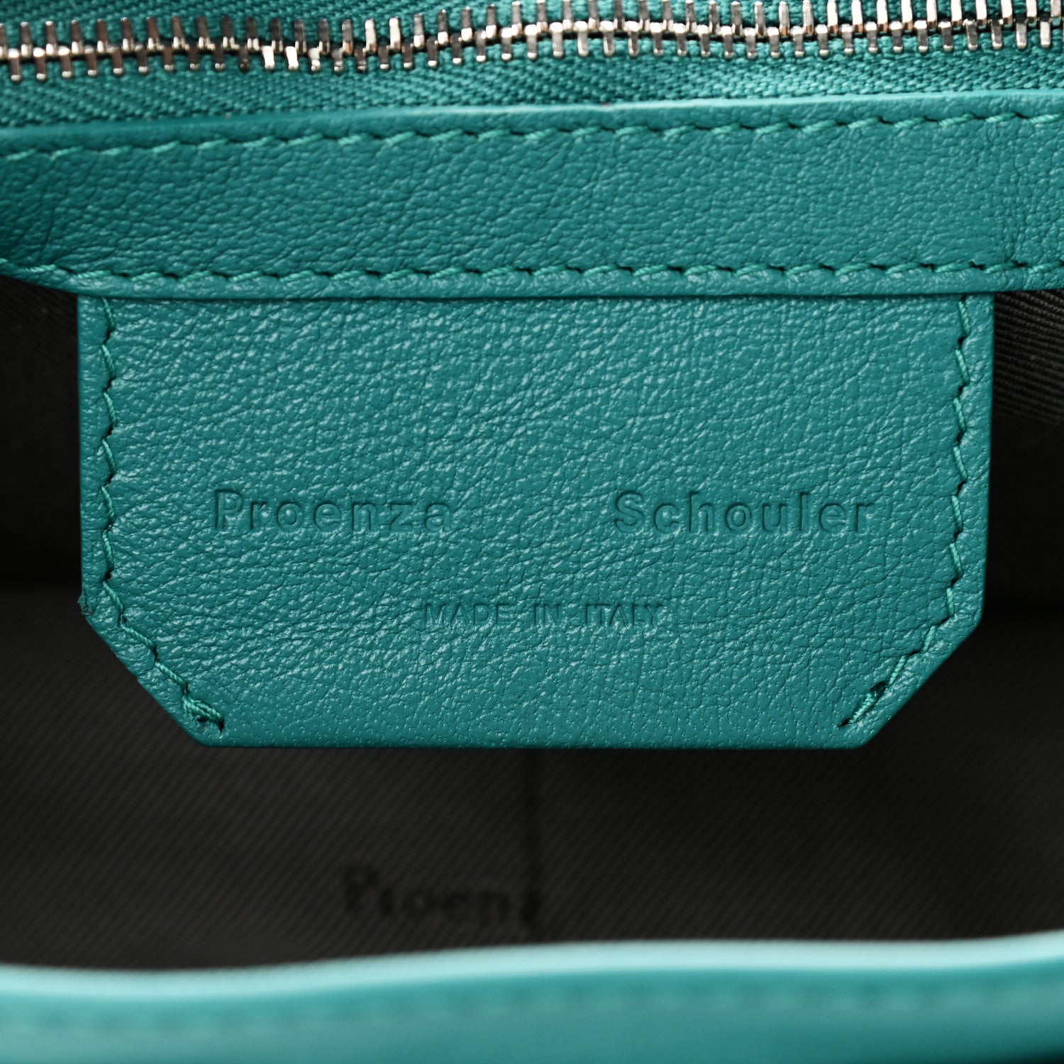 Proenza Schouler Lambskin Tiny PS1 Satchel Teal 5 of 8