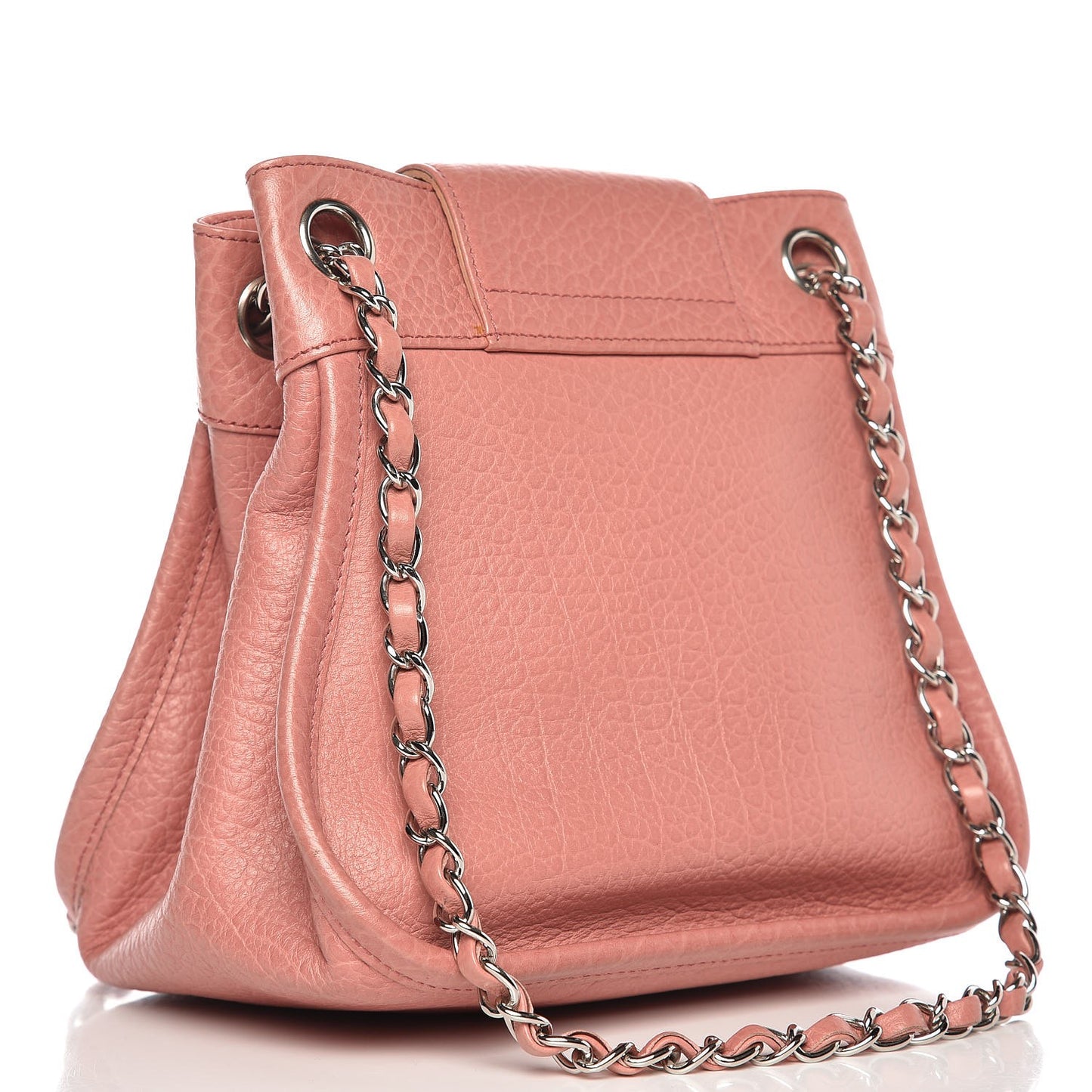 Calfskin Mademoiselle Shoulder Bag Pink