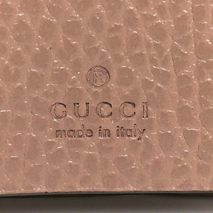 Gucci Dollar Calfskin GG Supreme Monogram GG Marmont 6 Key Holder Case Porcelain Rose Beige Ebony 5 of 9