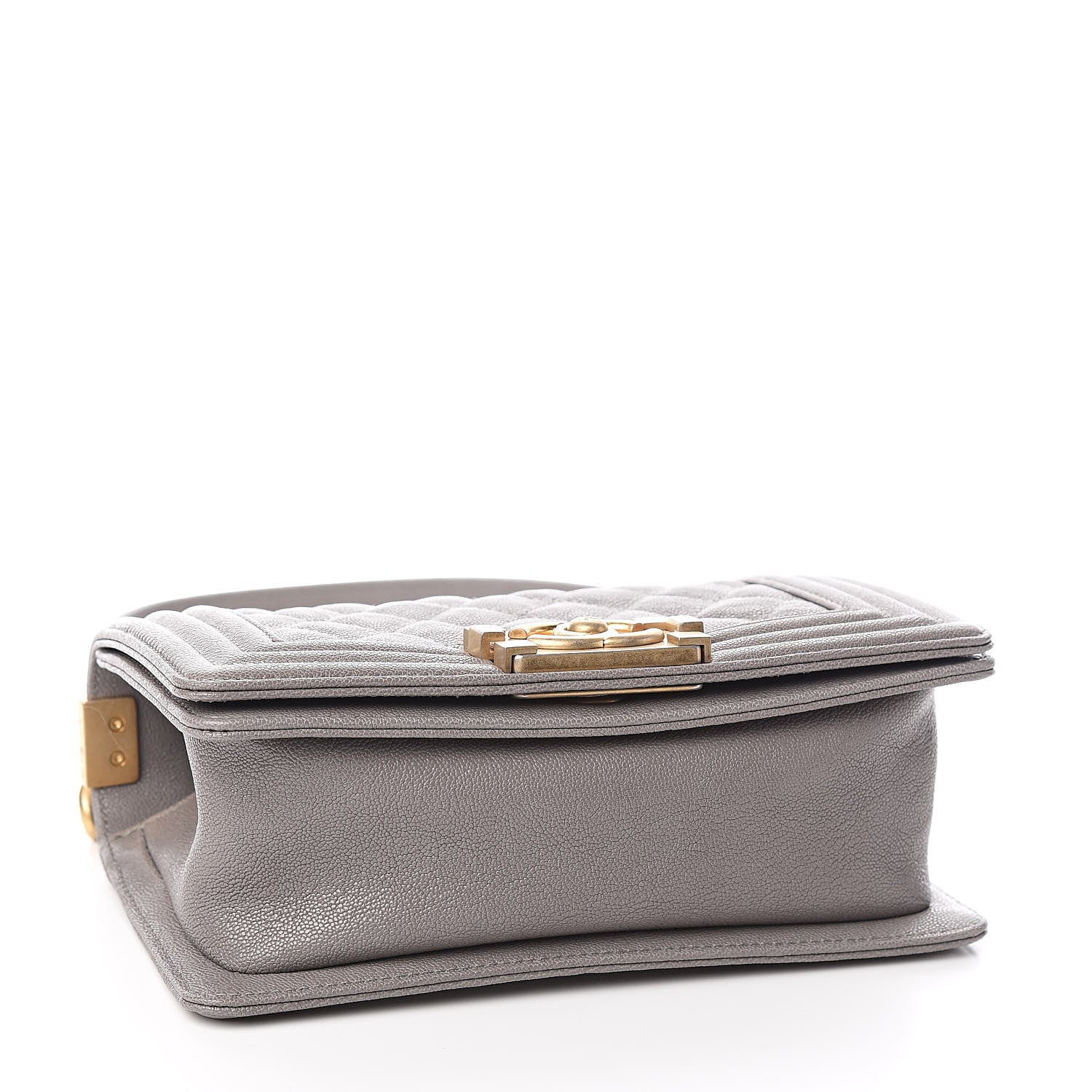 Chanel Caviar Quilted Small Boy Flap Grey 4 of 11