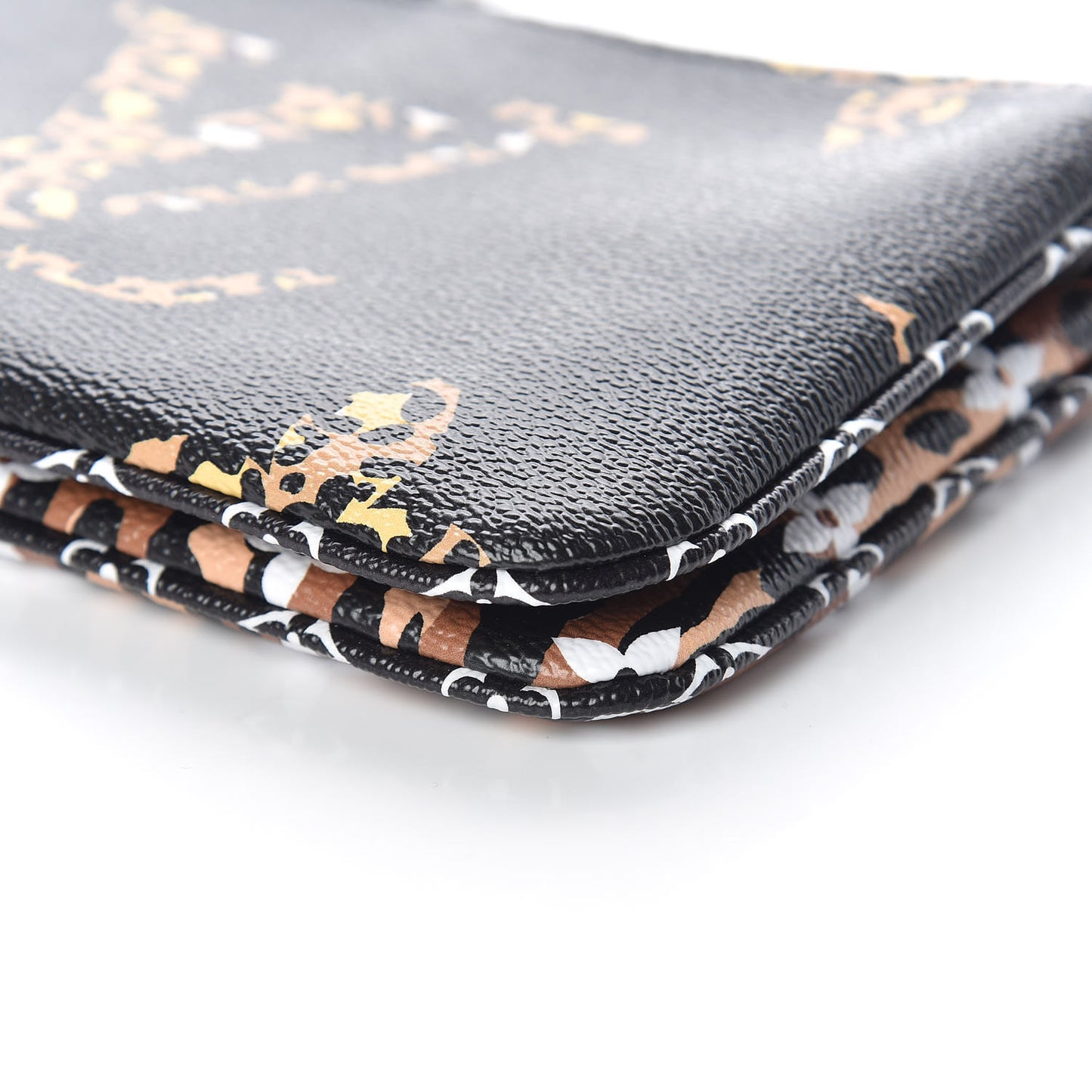 Monogram Giant Jungle Pochette Double Zip Black